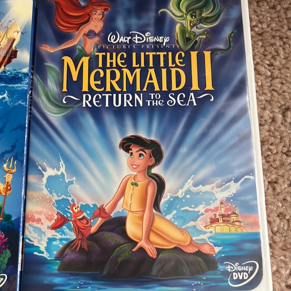 Lot of Disney Little Mermaid DVDs - Picture 3 of 5
